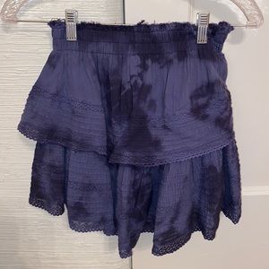 Blue tie dye Aerie skirt